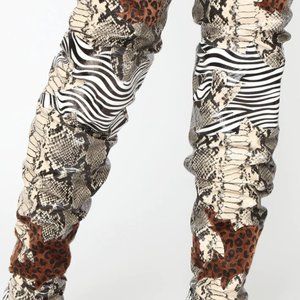 Thigh high cowboy boots